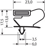 Uszczelka PCV wciskana z magnesem JPC-125